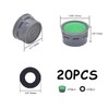 BEIIEB 10 Pack Faucet Aerator with 10 Piece Gasket, Faucet