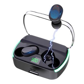 Audífonos Auriculares inalámbricos Bluetooth 5.1 Control Táctácdel Auricular con Carcasa de Carga IPX4 con micrófono Incorporado Compatible con Apple 