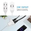 DEWENWILS 3 Pack 3FT Outlet Extension Cord Flat Plug, NEMA