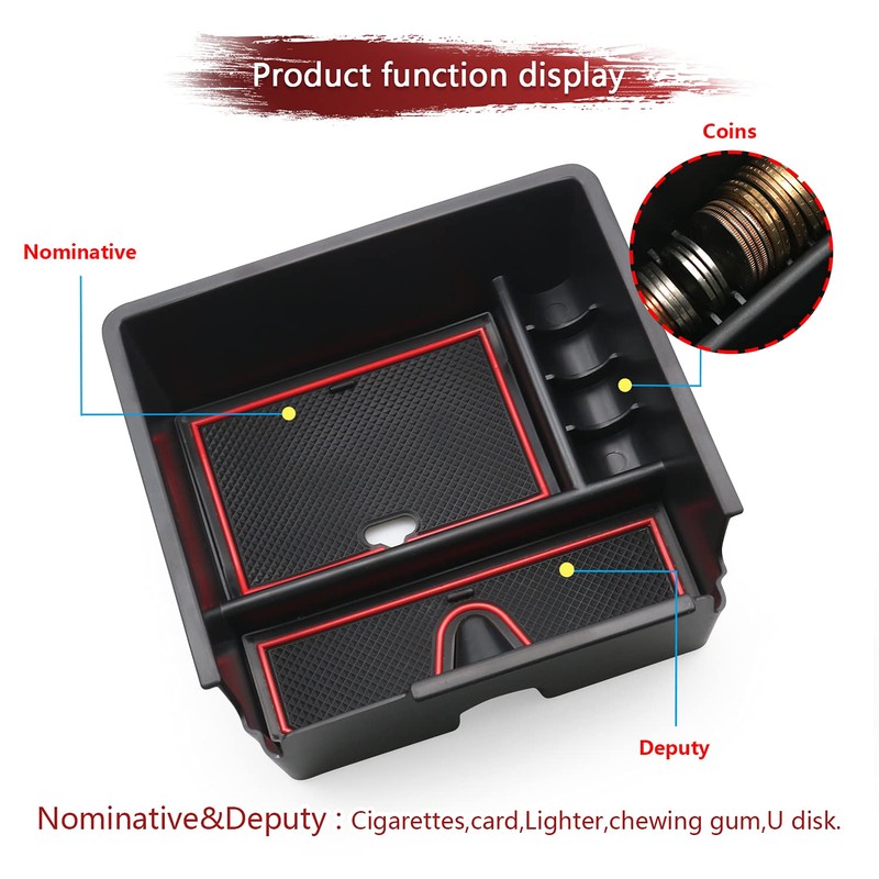 LFOTPP Ranger Wildtrak Centre Console Storage Compartment, Car Accessories Centre