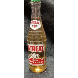 A-Treat Vintage A-Treat Ginger Ale Soda Beverage Full Bottle 8 oz Allentown PA
