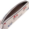 Coach Womens Pencil Case In Signature Canvas Leather (Silver/Chalk Multi