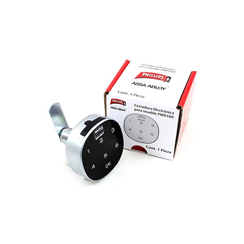 Phillips Cerradura Inteligente Para Mueble Modelo PMD160 Plata/Negro
