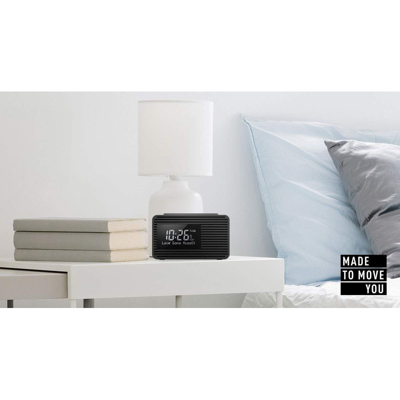 Panasonic RC-D8EB-K Multi-Purpose Radio with DAB+ and USB smartphone charging,Black