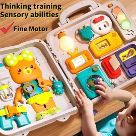 Tablero Montessori Sensorial Musical Y Con Luz P Bebés 1-3                                                                                            