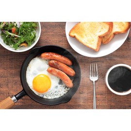 Shigaki 4453 Iron Casting, Skillet, Wooden Handle, 5.9 inches (15 cm)