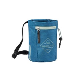 Wild Country Syncro Chalk Bag, Blue, Robust Spacious Chalk Bag, One Size, Petrol