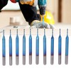 10Pcs 2‑Flute Router Bit Blue Coated Spiral Ball End Mill