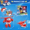 Super Wings 5" Transformable Toys 4-Pack Action Figure Tobot, Transforming