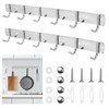 DELAESI Hook Rack Kitchen Pack of 2 Coat Rack Hook
