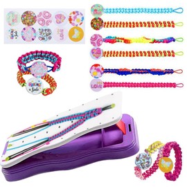 Friendship Bracelet Making Kit for Girls Bracelets Maker Craft Kit Girls Creative DIY Birthday Gifts Fun Friendship Jewelry String Maker Kit with Threads & Beads Birthday Gifts for Ages 6-12