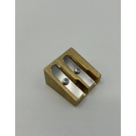 DUX #4109 Brass Double Hole Wedge Pencil Sharpener