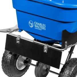 Charles Walters Equipment CW1500 and CW1075 Homeowner Broadcast Spreader and 3-Sided Deflector Combo Pack, 65lb Capacity, 31" x 32"
