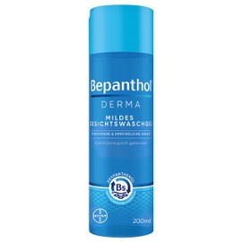 Bepanthol Derma Mild Face Wash Gel, Mild Face Wash Gel for Sensitive and Dry Skin, Dermatologically Tested Moisturiser with Dexpanthenol, Soap-Free, 200 ml Bottle