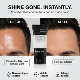 Anthony Instant Fix Oil Control - Matte Fitting Lotion for Oily Skin Moisturizer and pore minimizer instantly eliminates shine 3 Fl Oz / 앤서니 인스턴트 픽스 오일 컨트롤 - 지성 피부를 위한 매트라이피팅 로션 보습제 및 모공 미니마이저가 즉시 윤기를 제거합니다 3 Fl Oz