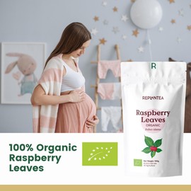 Raspberry Leaf Tea Organic 100g (50 Cups) | Rubus idaeus, Pure Dried Loose Herbal Tea REPLANTEA