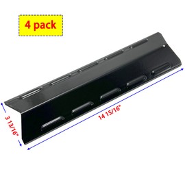 Direct Store Kit DP163 (4-pack) Porcelain Steel Heat Plates Shield Tent for Charbroil 640-01303702-3, Kenmore 146.16132110, 146.16222012, 146.16133110, 146.16197210, 146.16198210, 146.16222010