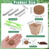 RimCereal 500 Sets Seed Starter Plant Pot Kit, 2.36" Square
