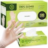 72HRS Vinyl Disposable All Purpose Clear Gloves – 4 mil,