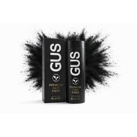 GUS 50g Hair Fibres for Men & Women – Instant Thickening Powder for Thinning Hair, Vegan Cotton Formula, Black