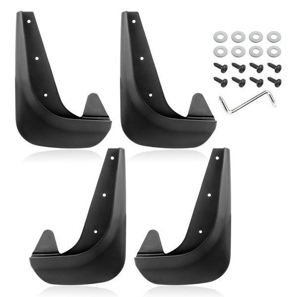 4PCS Mud Flaps for Car,Universal Front Rear Wheel Splash Guard for Protecting Car Body,The Most Practical Automotive Exterior Accessories Fender Flares Fits Most Vehicles