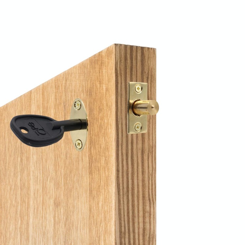 Door Mortice Rack Bolt | Polished Brass | Pack of