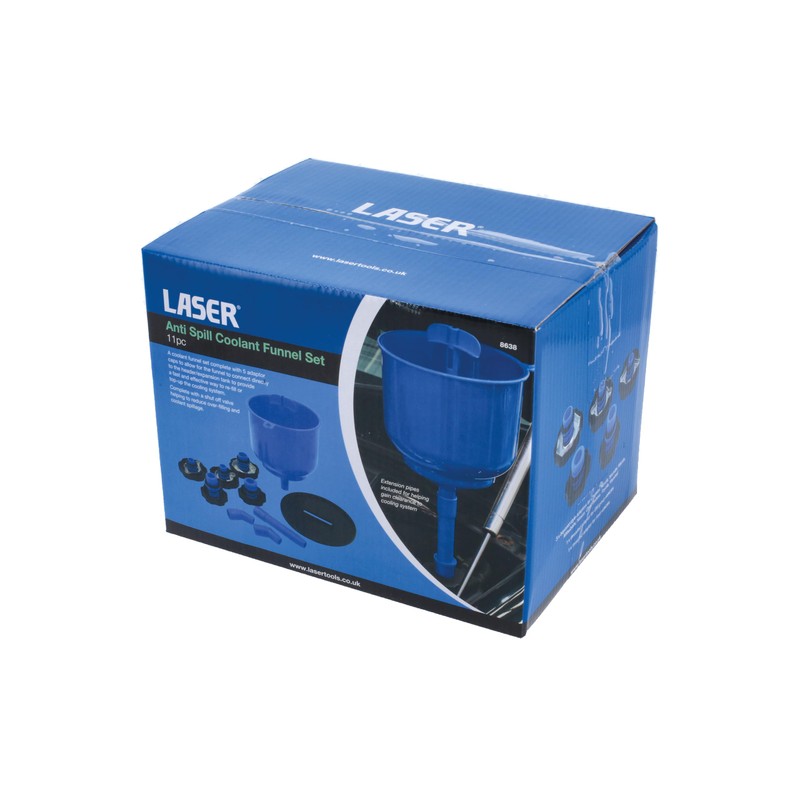 Power Tec Laser 8638 Anti Spill Coolant Funnel Set