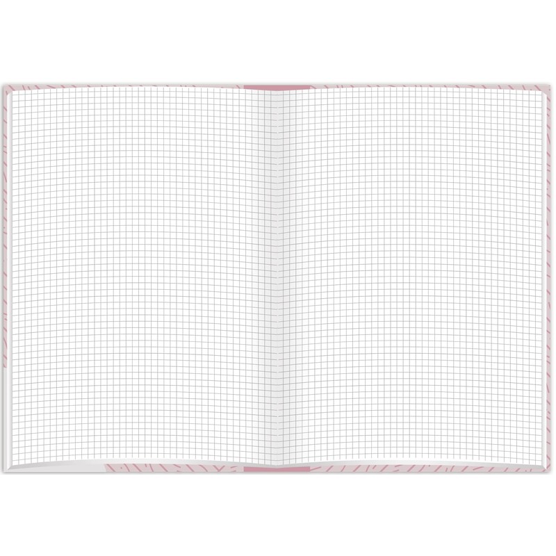 RNKVERLAG 46803 Notebook "Rosé" in DIN A5 Squared with 96