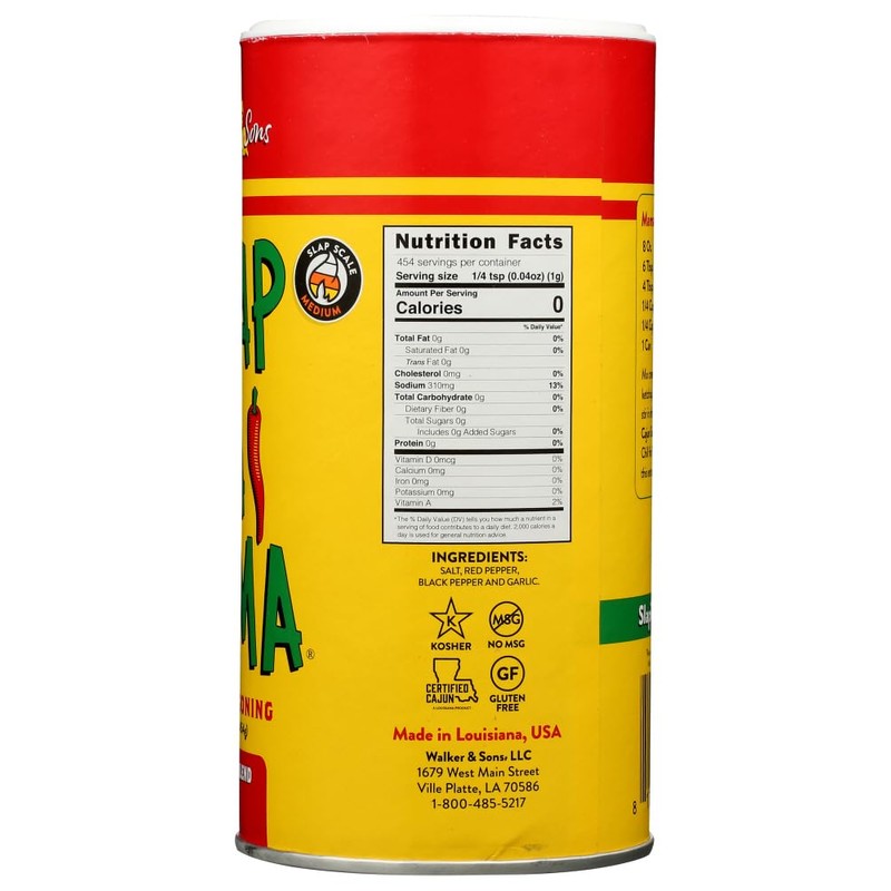 Walker & Sons Slap Ya Mama Cajun Seasoning, 16 Ounce