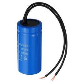 PATIKIL CD60 Run Capacitor 200uF 250VAC 2 Wire 50/60Hz Motor Start Capacitor for Air Compressor Motor Start