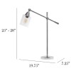 All the Rages Elegant Designs Tilting Arm Desk Lamp Chrome