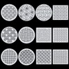 ORIGACH 12 Pcs Plastic Sashiko Stencils Embroidery Sashiko Templates with