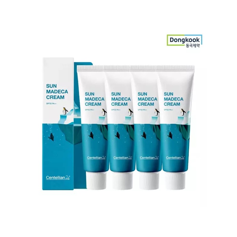 Centellian24 선 마데카 크림 50ml 4개 쿨링자외선차단 선크림 속보습 진정