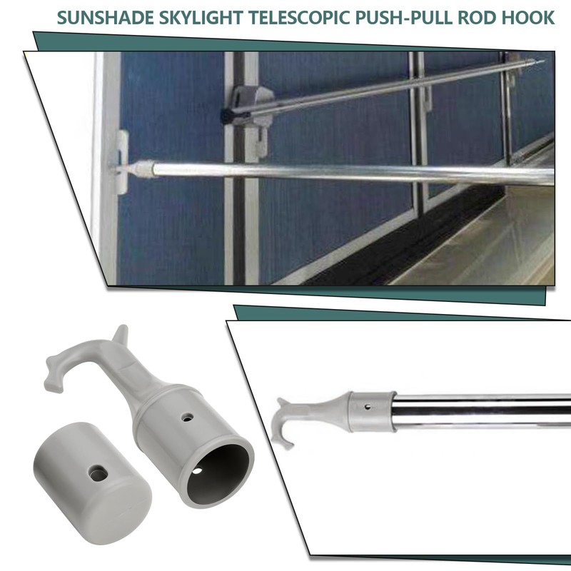 YINETTECH 2 Sets Window Opener Pole Hook, 25mm ID Window