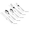 20-piece Forged Silverware Set for 4, Prendcyx 18-10 Heavy Duty