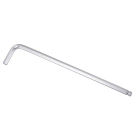 sourcing map 1/4" Ball End Hex Key Wrench, L Shaped Long Arm CR-V Repairing Tool, SAE Sizes