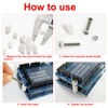 YIXISI 150 Pieces Plastic Round Spacer Kit, for M3/M4 Screws,