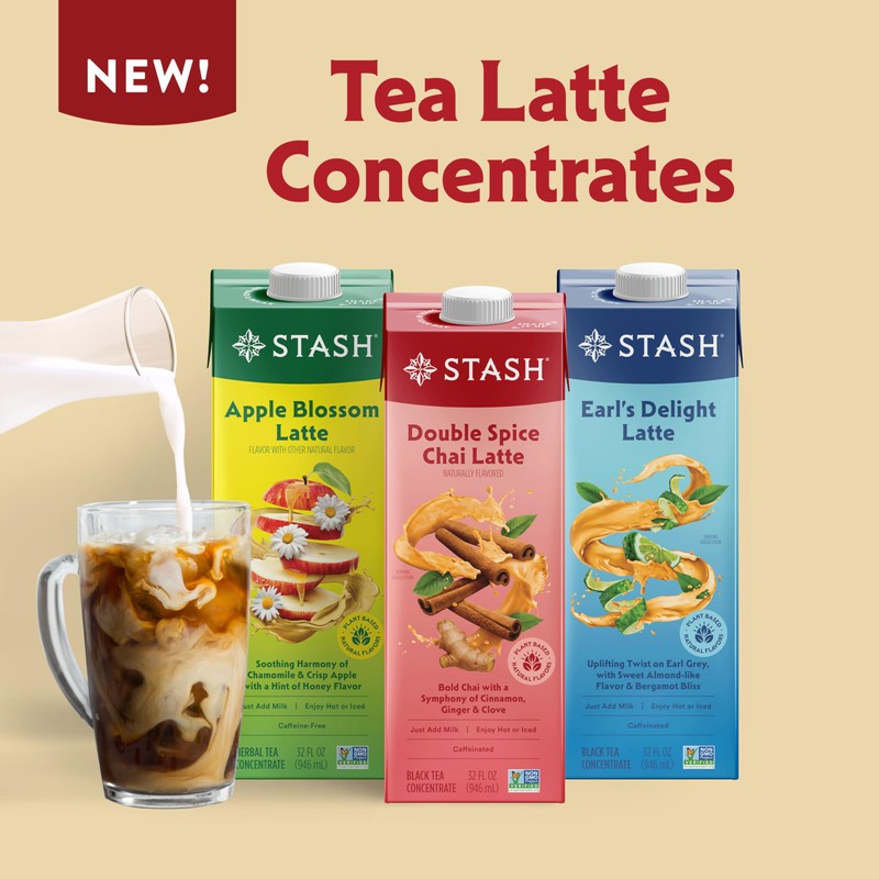STASH Double Spice Chai Latte Concentrate - Barista Style Caffeinated