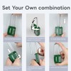RESET- 4 Digit Combination Padlock with 2.4 inch Long Shackle,