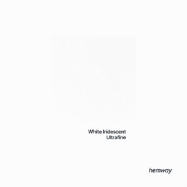 Hemway Glitter MEGA Craft Shaker 425g White Ultra Fine 1/128" .008" 0.2mm Polyester Powder Decoration Resin Tumblers Painting Arts Wedding Table