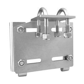 ISURE MARINE Stainless Steel Horizontal Stanchion Rail Mount Anchor Bracket, Rail Mount Fluke Anchor Bracket Rugged Durable High Hardness (Fits 7/8" to 1" Rails) for Boats Yachts Ships