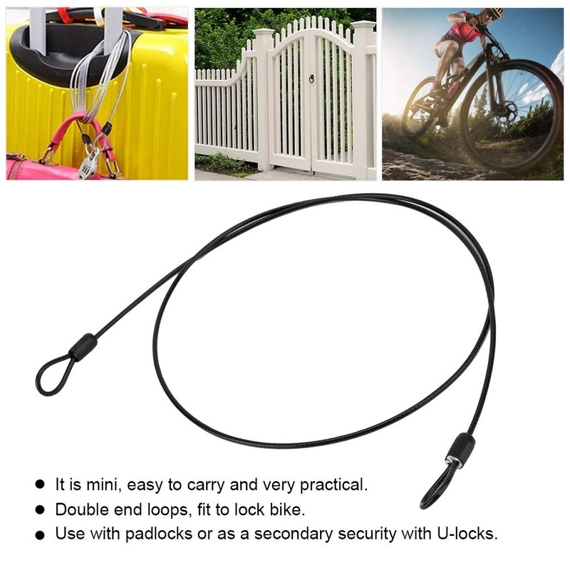 Security Cable,Bike Lock Cable Thin Locks Cable Cycling Sports Internal