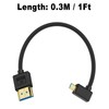 Maxhood Ultra Thin Short Micro HDMI to HDMI Cable 0.3M,