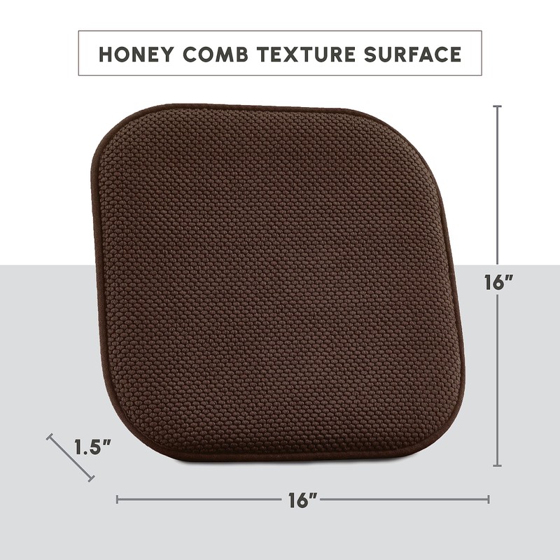 Elegant Comfort 6 Pack Chair Cushion Covers - Skid-Proof Rubber