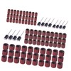 ULTECHNOVO 306pcs Sanding Drum Bands Nail Drill Kit Includes Sleeves