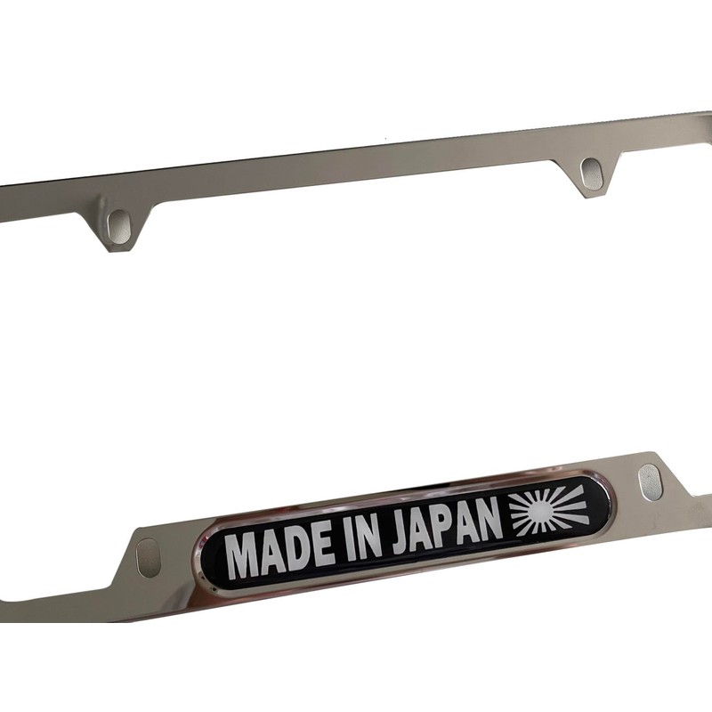 MAMDE in Japan Flag License Plate Frame Cover Holder,Chromer for