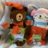 Target Fireside Pals Plush Fox Rabbit Bear Swaddle 10" Stuffed