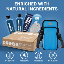 Bath and Body Wash Gift Set for Men, 6 PCS Post-Workout Bath Gifts for Men, Cleanses, Hydrates, Refreshes, Mens Father’s Day, V-Day Gifts Ideas