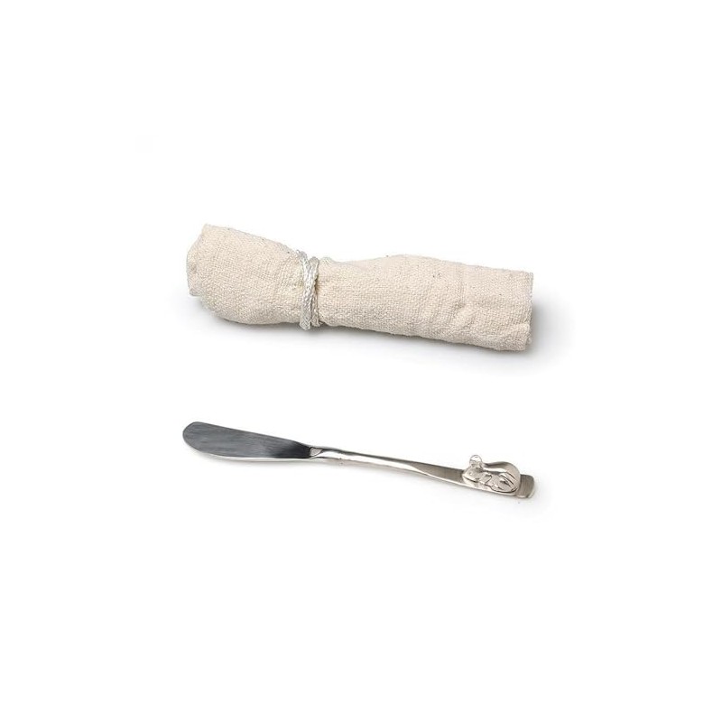 Abbott Collection Home 36-Squeak/Pate Spreader with Mouse, Silver