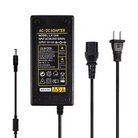 DOSYU Adaptador de Corriente, CC 12 V 5A / 6A Cargador para Tira LED Neón, Eliminador de Corriente para Tira LED 5050, 3528,Luces de Cadena,Enrutador Inalámbrico, Hub Cargador Fuente de Alimentación